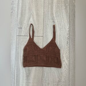The Drop Diza Crochet Bralette